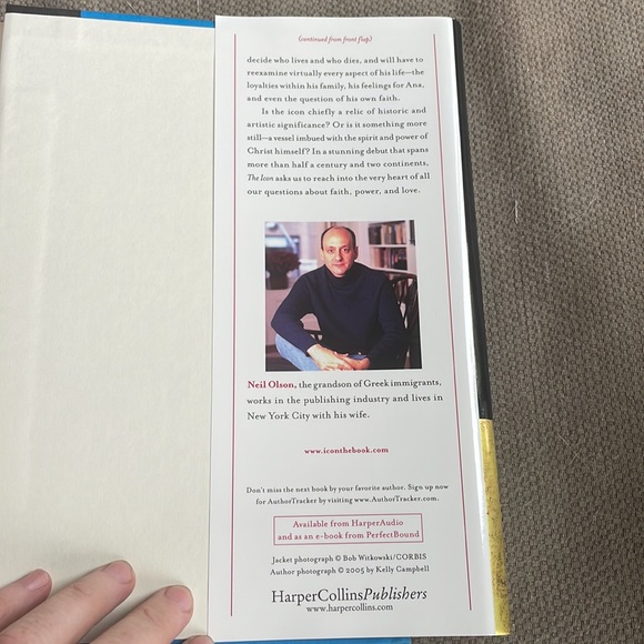 The Icon. Neil Olson. Thriller. LIKE NEW. Hardcover. 1st Ed. 2005 - Picture 5 of 11